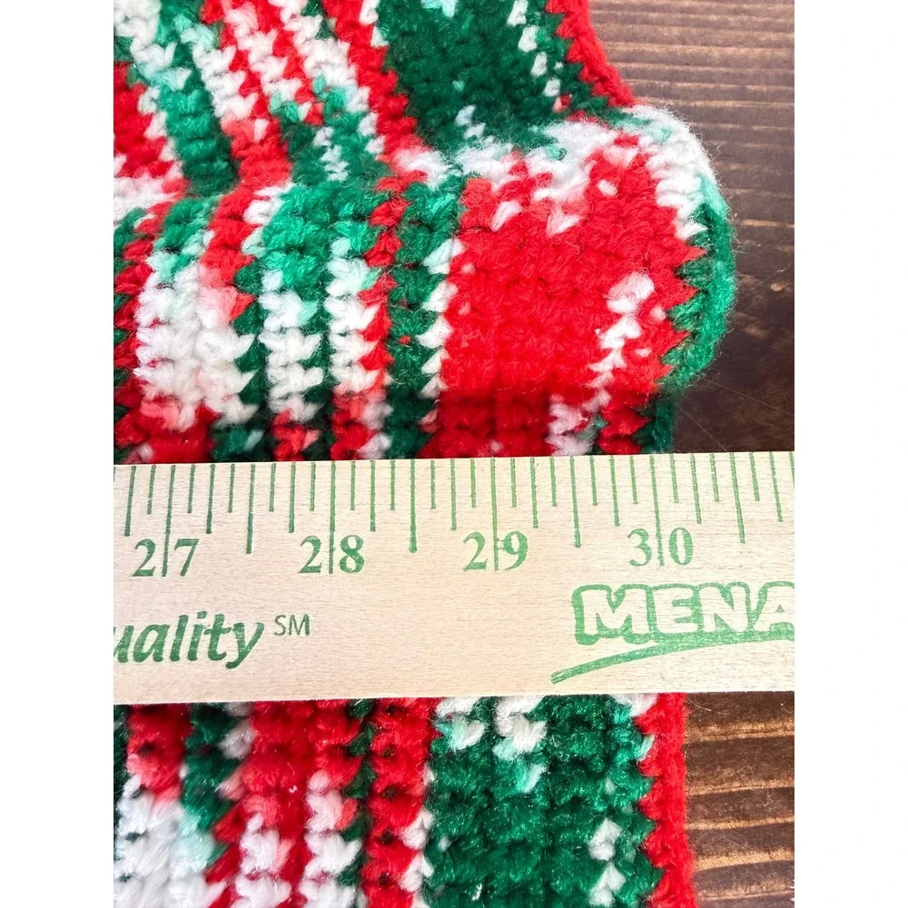 VTG Handmade Crochet Christmas‎ Tree Skirt  30